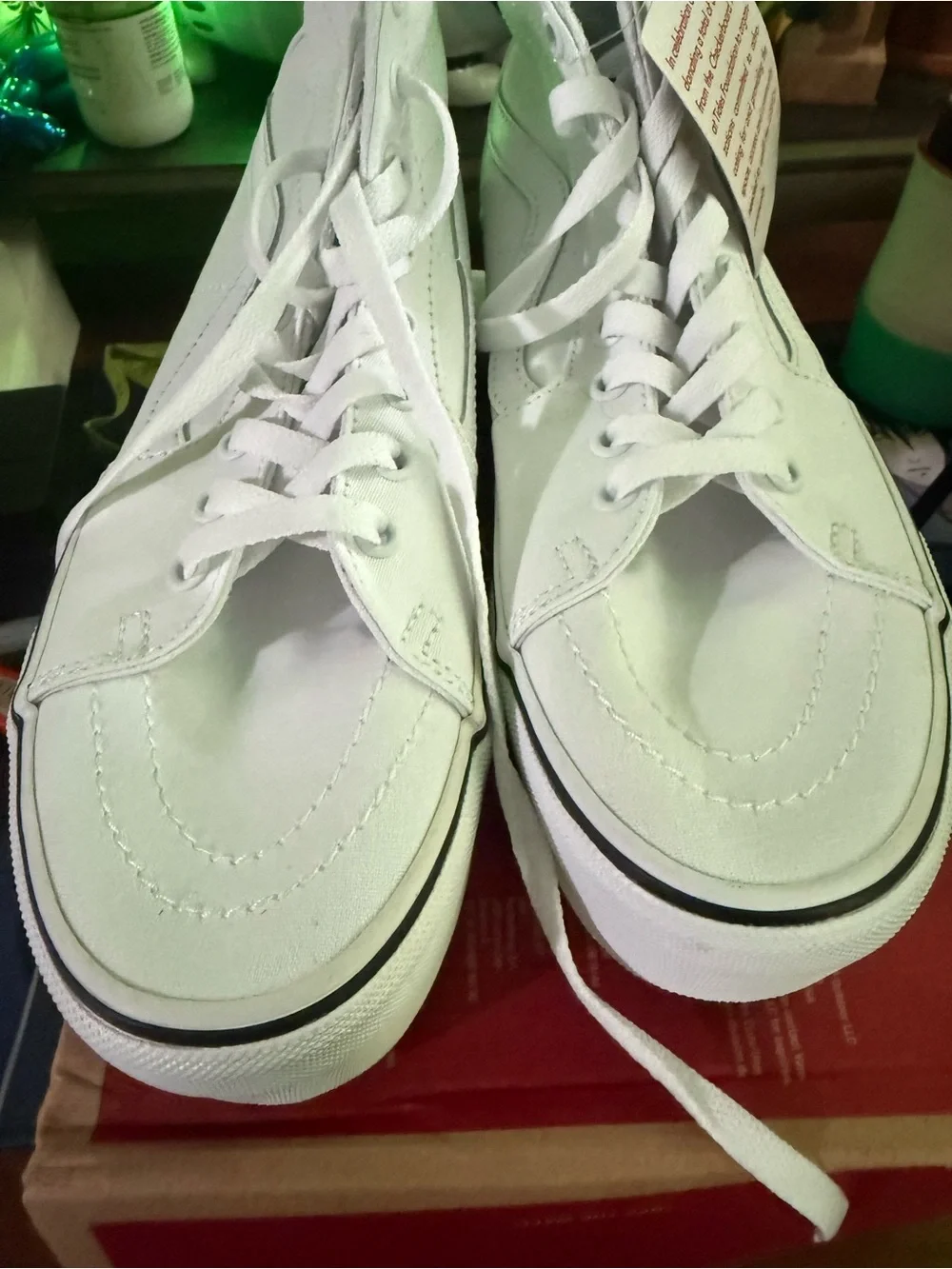 Vans pride white